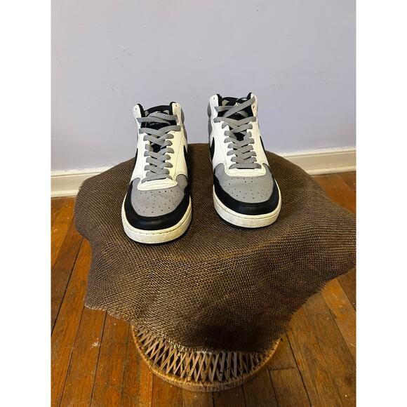 Grey Black Nike Court Vision Mid‎ | Streetwear Basketball Athleisure - (Men\'s 8) main image 6